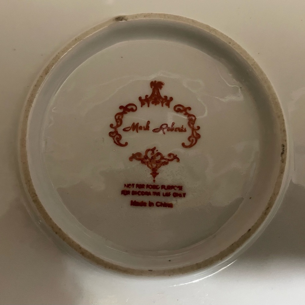 Mark Roberts Porcelain Plates with Fruit Motif - Picture 4 of 6